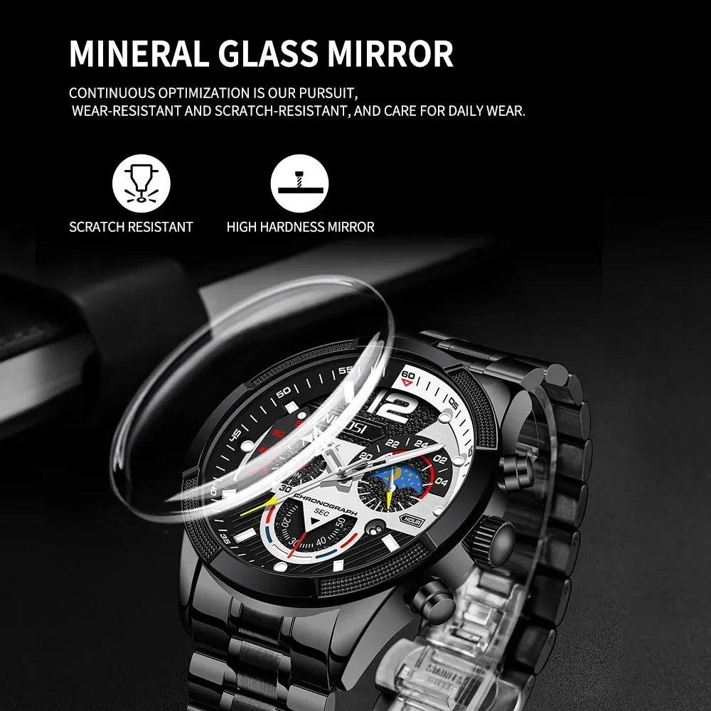 NIBOSI Top Brand Luxury Watches For Men Big Fashion Military Waterproof Sport Watch for Man Casual Male Clock Relogio Masculino