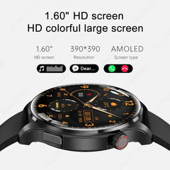 New Smart Watch for Men 1.6” HD AMOLED NFC Compass GPS Bluetooth Call IP68 Waterproof 100+Sports Modes Smartwatch for Huawei